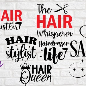 Hair Stylist SVG, Hairdresser Svg, Hair SVG, Beautician Svg, Hair Salon Svg Hair Dresser Svg Blow Dryer Svg Png Jpg Instant Download Bundle