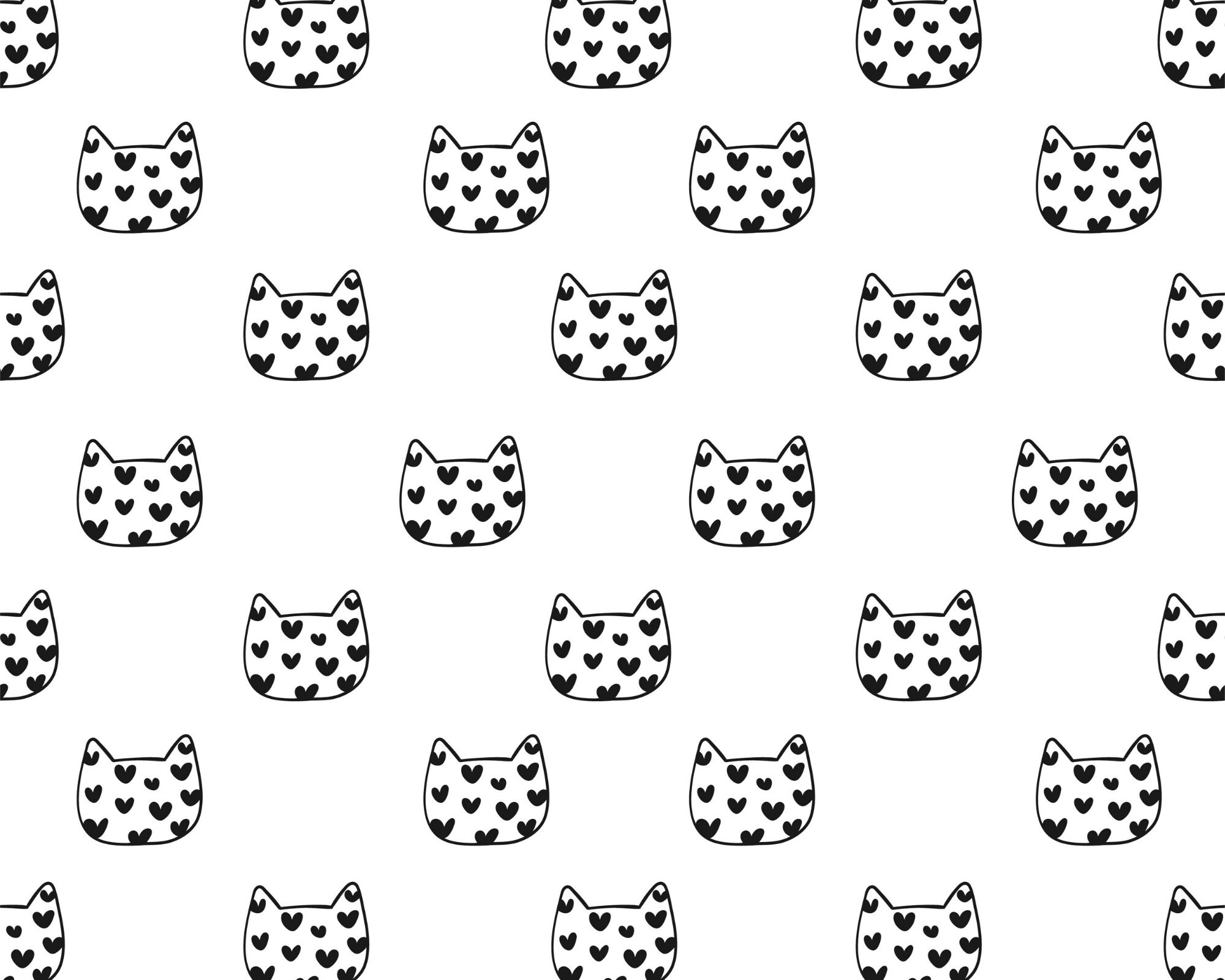 Cat Digital Paper 8 Cat Patterns Kitten Patterns Instant - Etsy