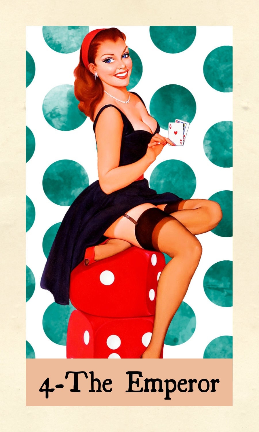 ピンナップガールズタロットカード ピンナップガールのタロットデッキ。エロティックなヴィンテージアート