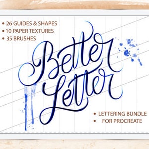 28 pack procreate brush bundle / iPad lettering / instant download / procreate brushes / digital lettering / procreate brush set