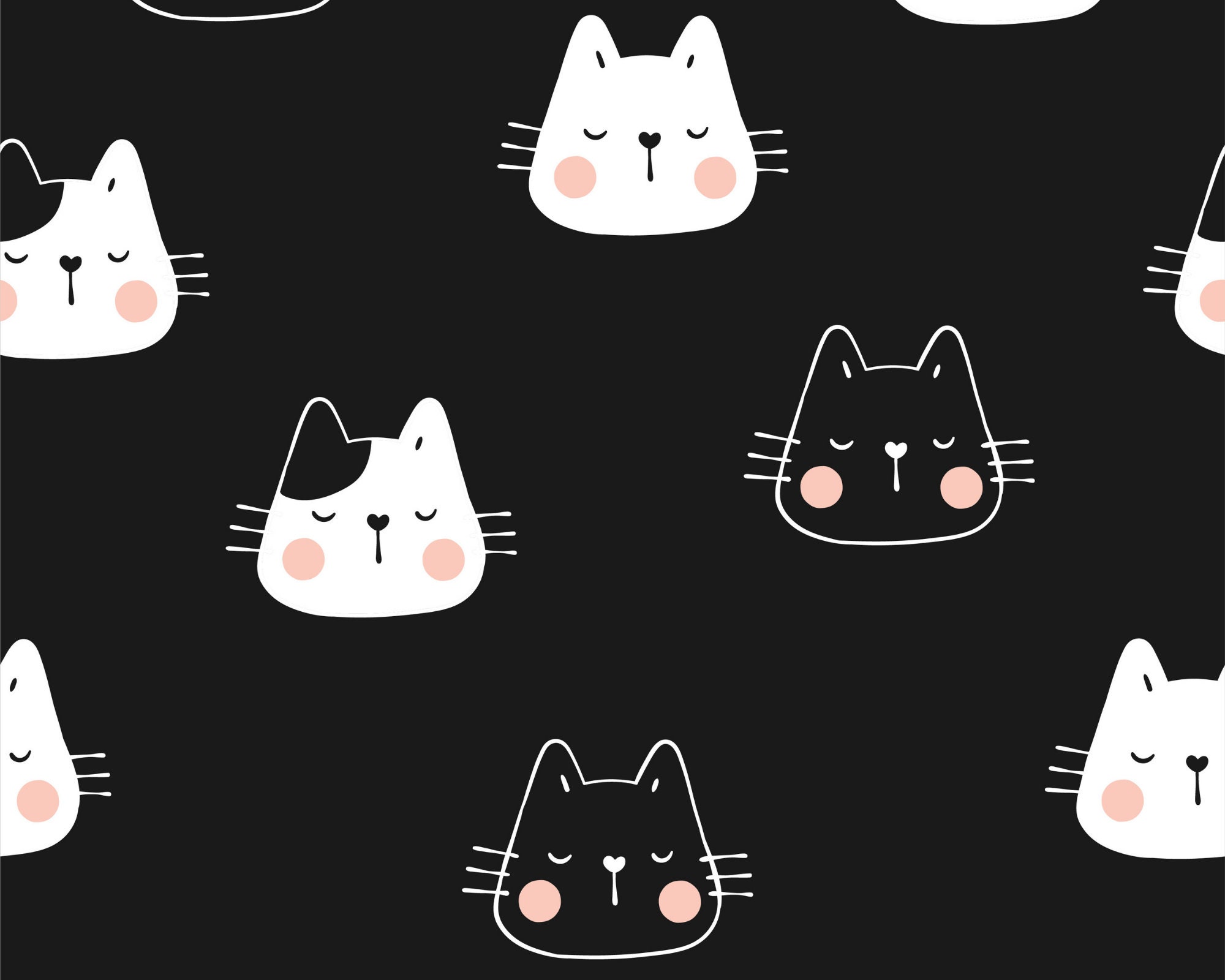 Cat Digital Paper 8 Cat Patterns Kitten Patterns Instant - Etsy