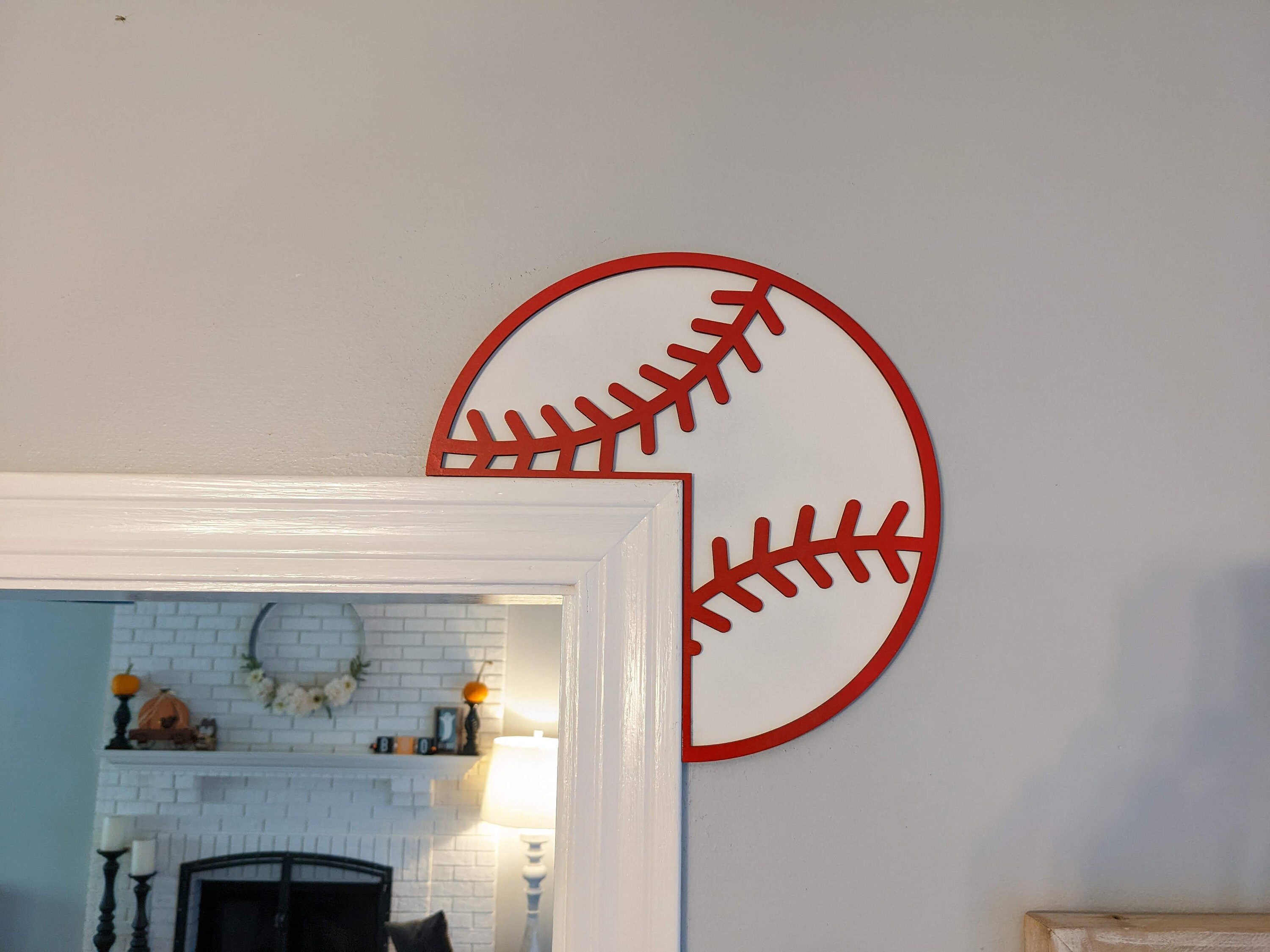 Baseball Door Frame Corner Trim Topper - SVG Digital - 2 Layers - Etsy