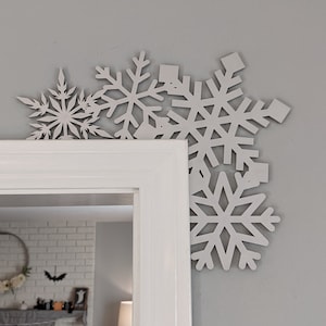 Door Frame/Trim Christmas Snowflake SVG Topper