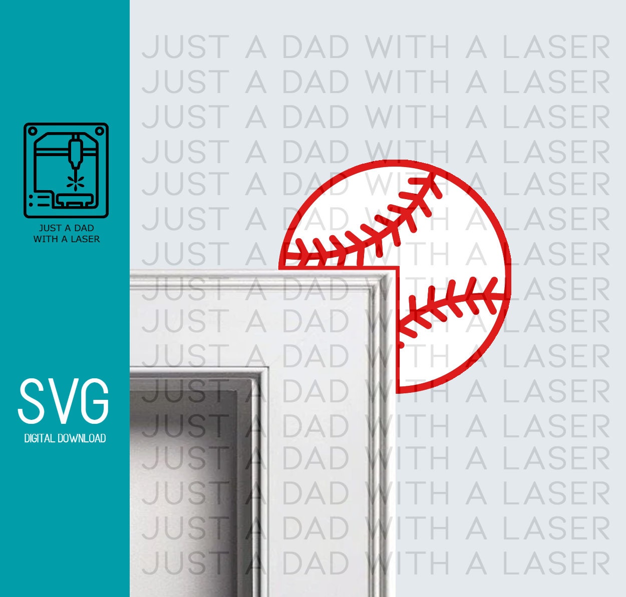 Baseball Door Frame Corner Trim Topper - SVG Digital - 2 Layers - Etsy