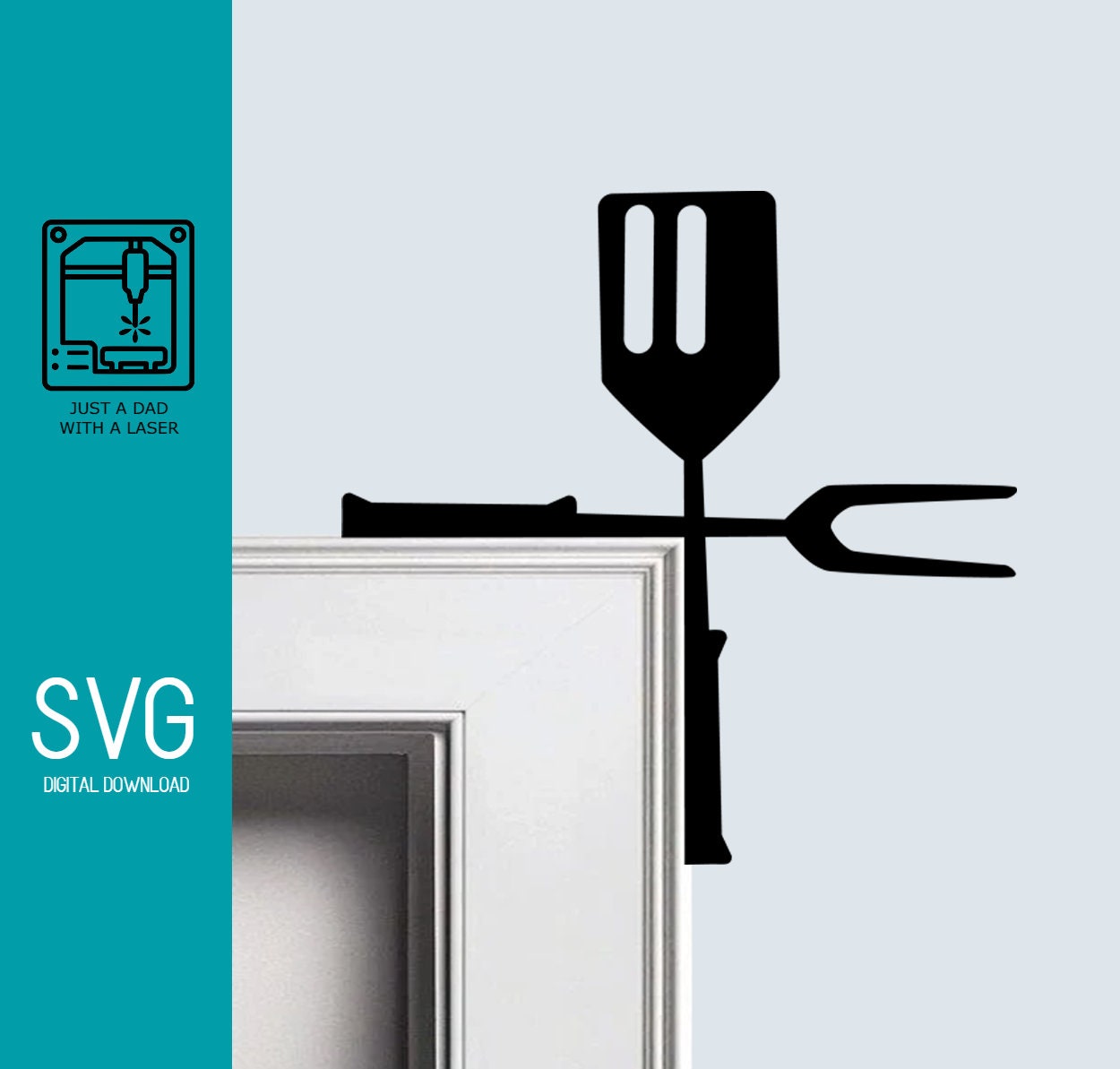 BBQ Door Frame Corner Trim Topper - SVG Digital - Etsy