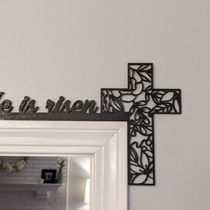 He Is Risen - Easter Door Frame Corner Trim Topper - SVG Digital File