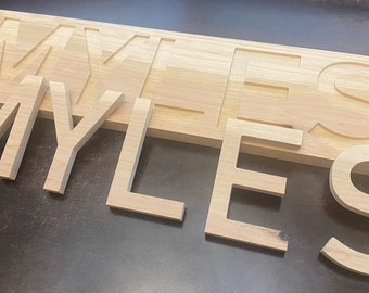 Custom Wooden Name Puzzle