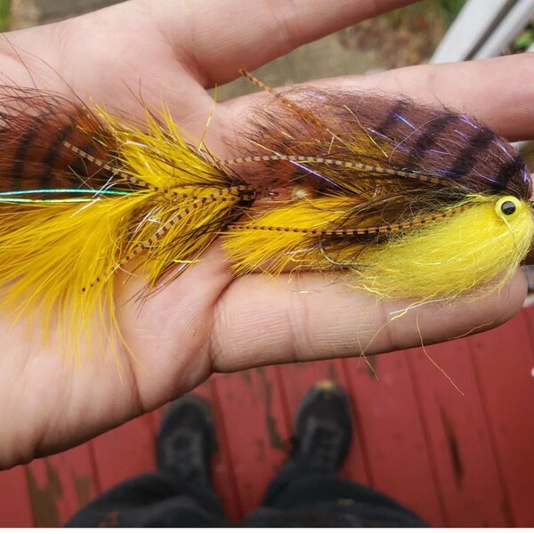 Fly Fish Food Flugenzombie Brown & Yellow