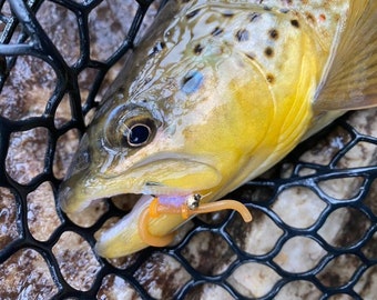 1 Dozen  Squirmy Worm Jig Flies