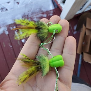 Bass Fishing Flies Deer Hair Frog Frog Fly Size 6 Fly Bass Lures