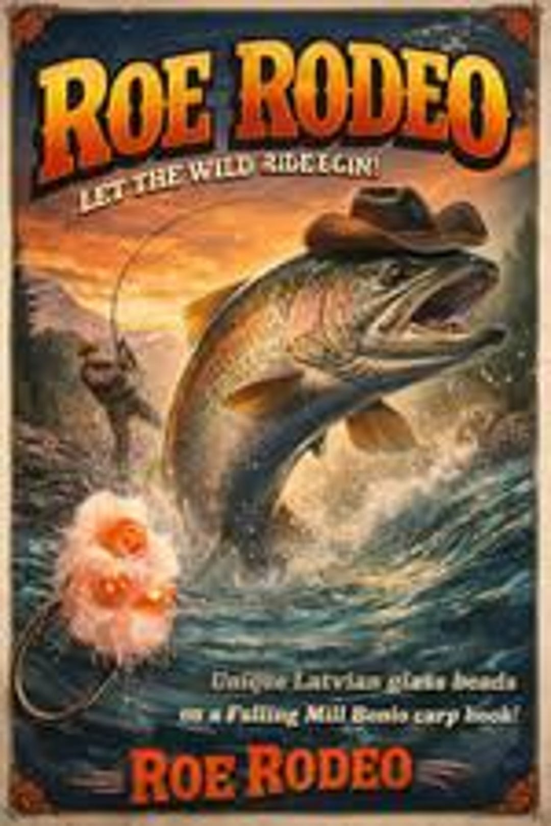 Fly Rode In Action Prime Fly Roe Rodeo - Etsy