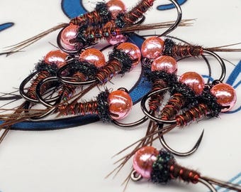 3x Lubos Rozas' Pink Pheasant Tail Nymph