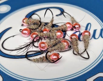 3x  Pink Bead Walts Worm