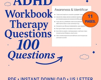 Executive Function ADHD, Working Memory ADHD Workbook, ADHD Resources, Coping Strategies Guide