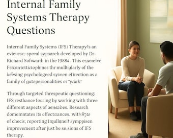 Internal Family Systems PDF Workbook, Digital Therapy Guide, IFS eBook, Self-Help Resource, Mental Health PDF Download