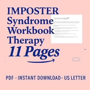 Imposter Syndrome Self Worth self love journal Done for You Course INSTANT DOWNLOAD Self Esteem CBT Therapy Tools therapy worksheet