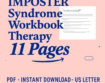 Imposter Syndrome Self Worth self love journal Done for You Course INSTANT DOWNLOAD Self Esteem CBT Therapy Tools therapy worksheet