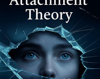 May include: Image features the title "Attachment Theory" in white text against a dark blue background. The image includes a close-up of a person's eyes, framed by a cracked glass effect. The author's name, "Dr. Ronald," is at the bottom.