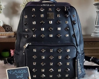 fake red mcm backpack