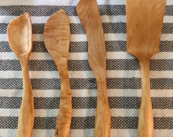 Right-Handed Wooden Cooking Utensil Set