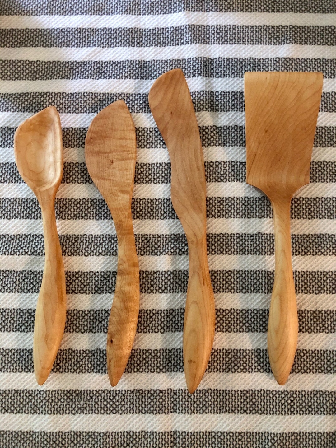 Right-Handed Wooden Cooking Utensil Set