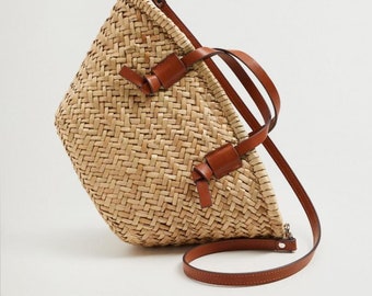 Our latest, Summer bag, straw basket, Handwoven, Morocco, Beach bag, French tote, Women's bag, Vacation, Picnic, Market, Raffia, Rattan, bag