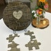 Unity Ceremony Puzzle, Rustic Style Puzzle, Removable Puzzle Pieces ...