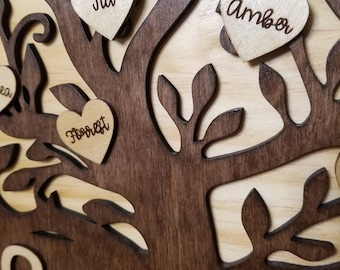 Additional Family Tree Hearts