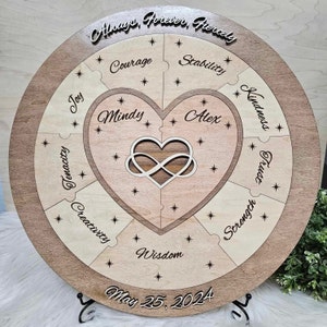 Unity / Family Puzzle, Blended Family, Unity Alternative, Wedding Puzzle, Various Designs, beach or destination wedding, gift for her