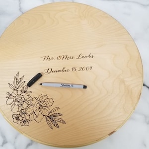 Personalized Wedding Guestbook & Welcome Sign / Rustic Wooden Decor /  Wood Wedding Guest Book Alternative / Family Name Wood Sign