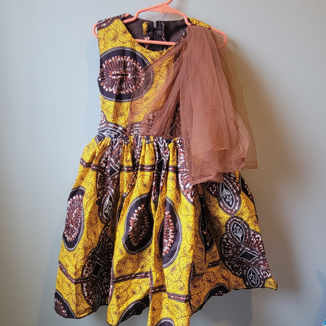 Girls African Print Dress main image 0