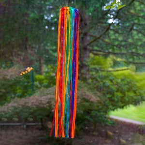 24-Inch Rainbow Ribbon Windsock