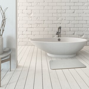 Diatomaceous Earth Stone Mat, Modern Bath Mat, Anti-Slip Bath Mat, Antibacterial Bath Mat, Easy to Clean Bath Mat, Modern Bathroom Decor