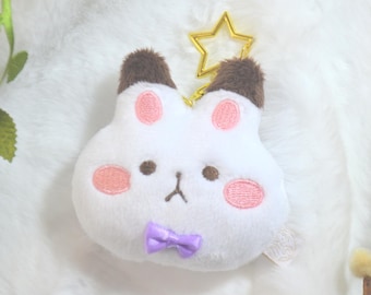 Llavero de peluche de Xavier BunBun "Amor y Espacio Profundo" [Hecho a mano]