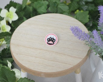 Mini Cat Paw Patch, 1 Inch Iron On Patch