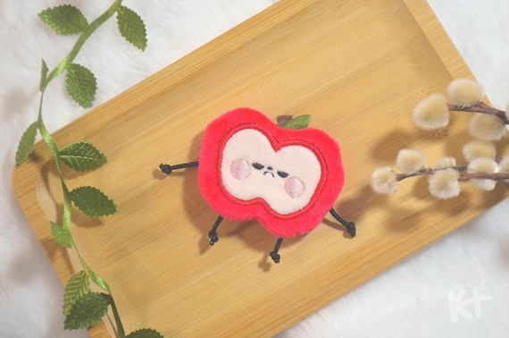 Love and Deepspace Caleb Jolly Sunny Apple Hair Clip, 2.25 Inch Barrette [Handmade]
