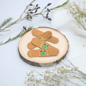 Froggy Bandage Patch, 2.5 Inch Iron On Patch