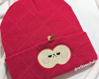 Love and Deepspace Caleb Sunny Apple / Gorro de punto liso bordado / Gorro de invierno de punto unisex para hombre y mujer