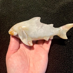 LARGE Flower Agate Hammerhead Shark