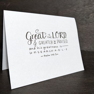 KJV Scripture Printable Psalm 145:3