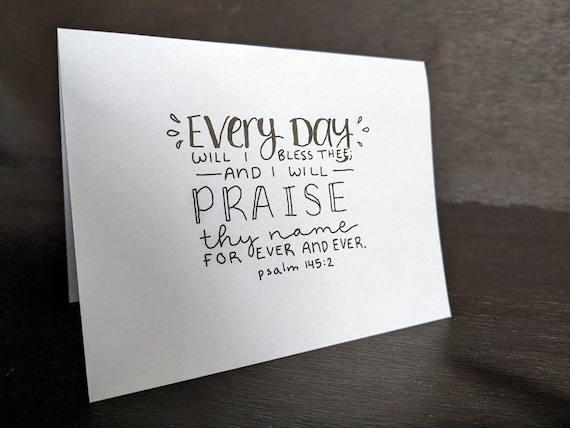 KJV Scripture Printable Psalm 145:2 | Etsy