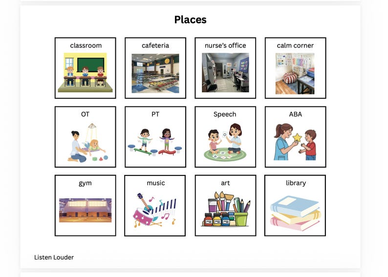 Printable Communication Board | Speech Therapy / ABA Tool | Autism ...