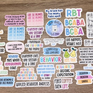 Behavior Analysis Stickers !!! *NEW and IMPROVED* can be used on computer, water bottle, notebook, binder & more!