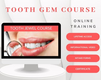Accredited Tooth Gem Training Course Teeth Jewel Manual Beauty Treatment Online with Video Certificate and Documents