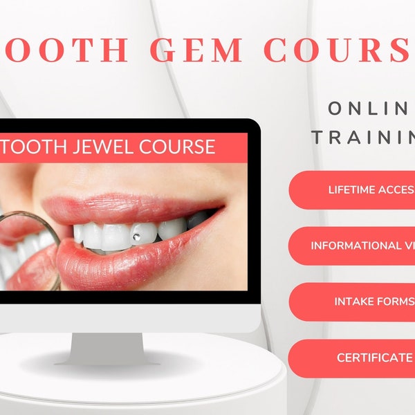 Tooth Gem Training Course Teeth Jewel Manual Beauty Treatment Online with Video Certificate and Documents - Get started in your own business