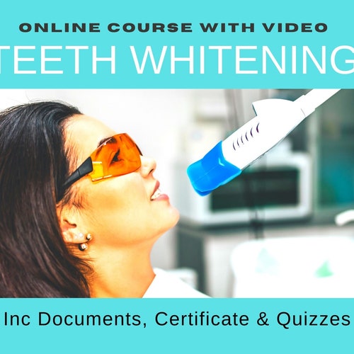 Teeth Whitening Training Certificate Template Dentist Course Etsy