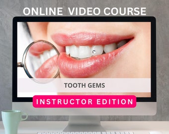 Instructor Tooth Gem Training Teeth Jewel Manual Beauty Treatment Accredited Online with Video Certificate Give access to your students!