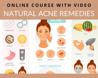 Natural Acne Remedies you can make at home.  Improve your skin with organic homemade DIY skincare recipe treatments. Clear skin naturally.