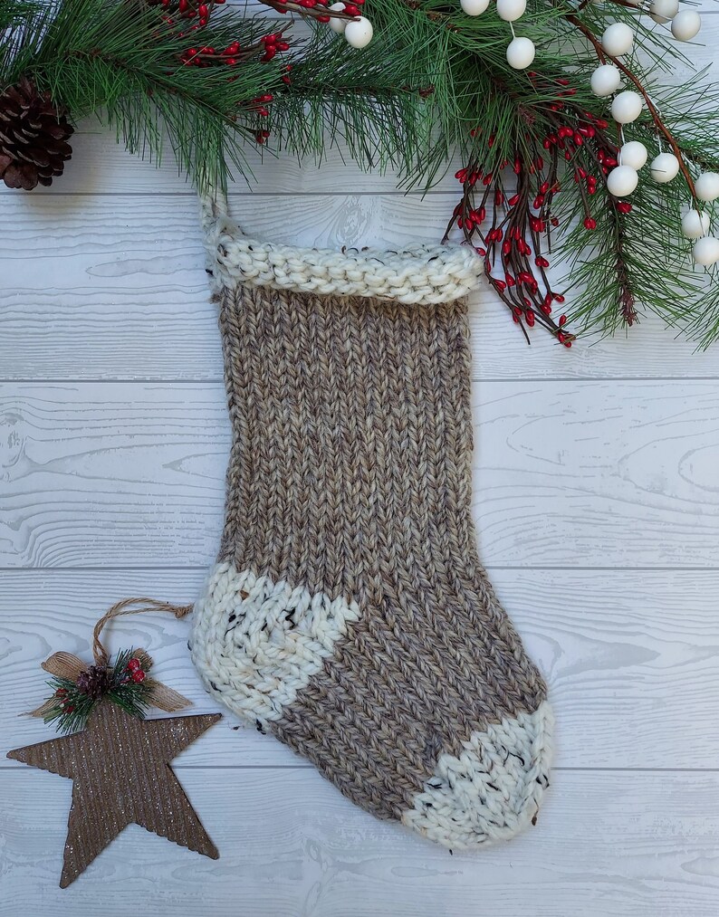 Quick Knit Christmas Stocking Pattern | Digital Download | Super Bulky ...
