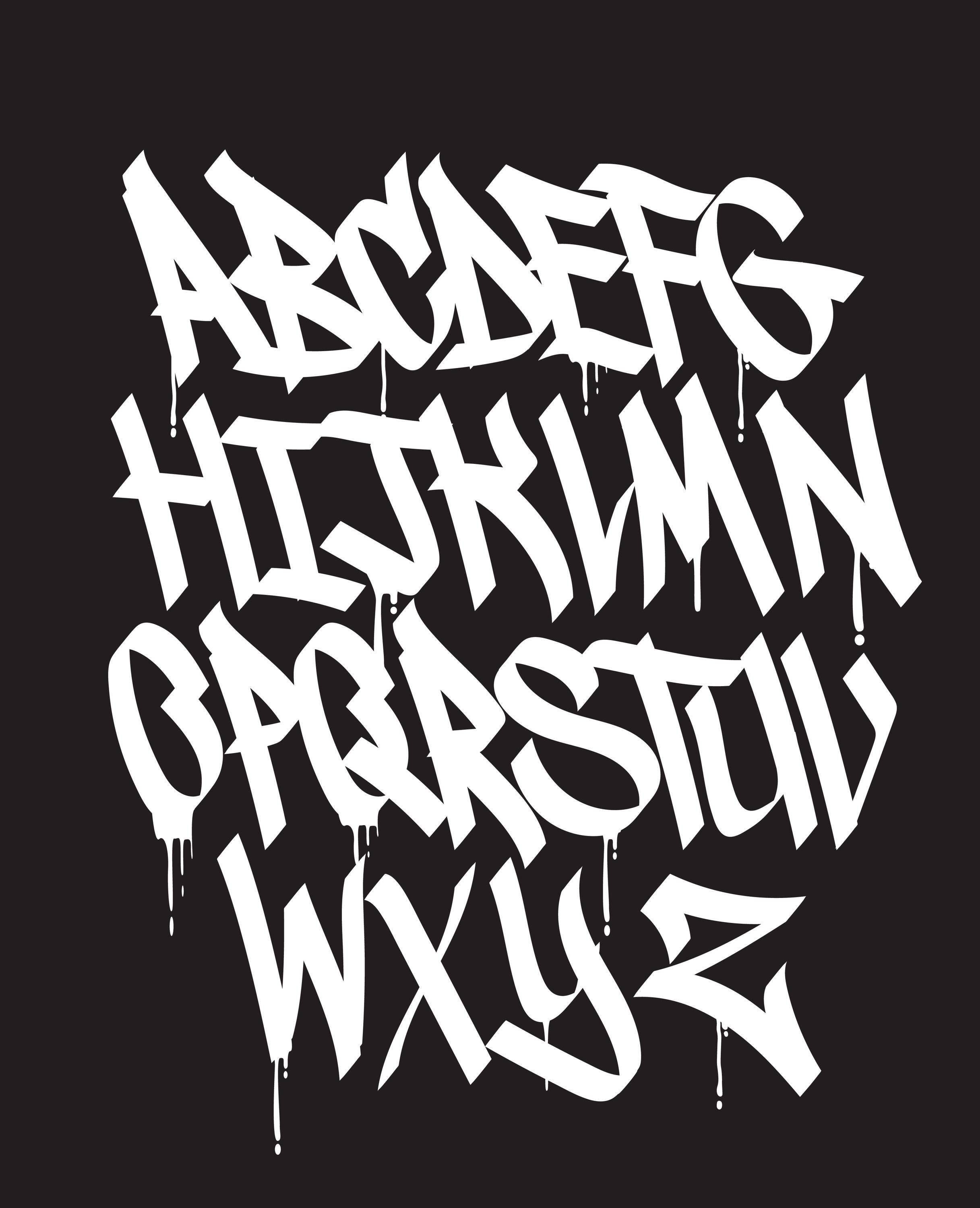 Graffiti Font, Cool Font, Font, PNG, SVG FIles,